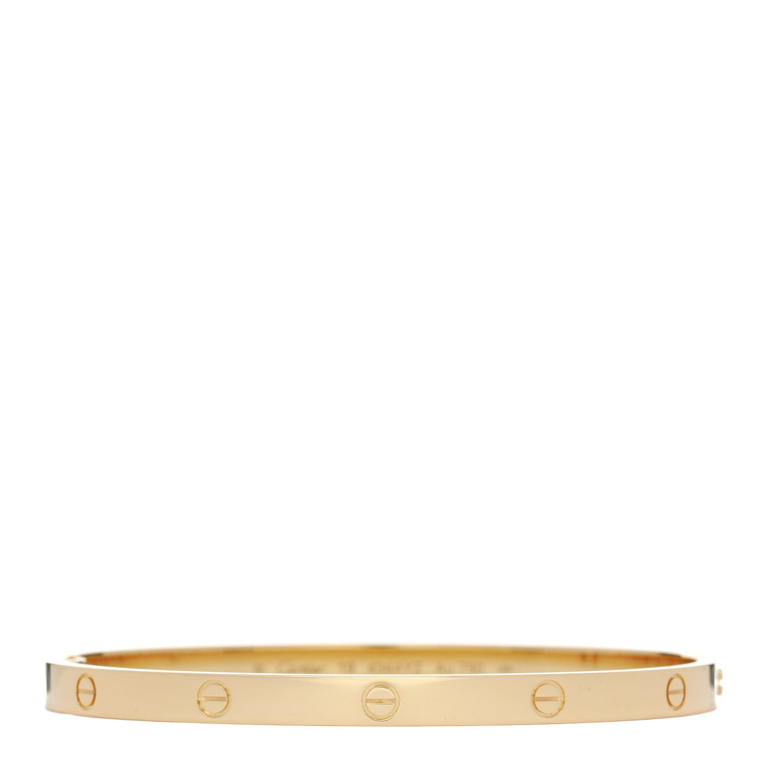 Cartier 18K Yellow Gold Medium LOVE Bracelet 19 1 of 8