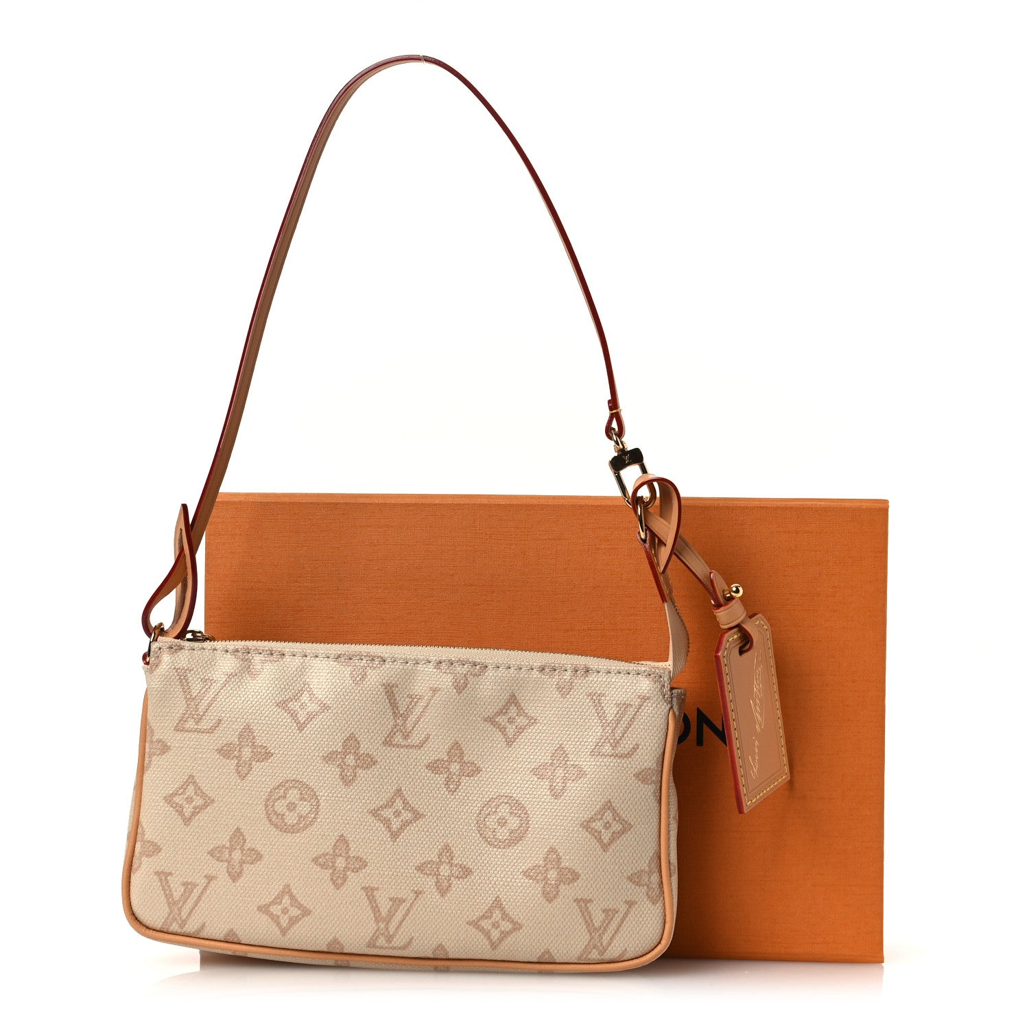 Louis Vuitton Monogram Origine Lin Pochette Accessories Linen 10 of 10