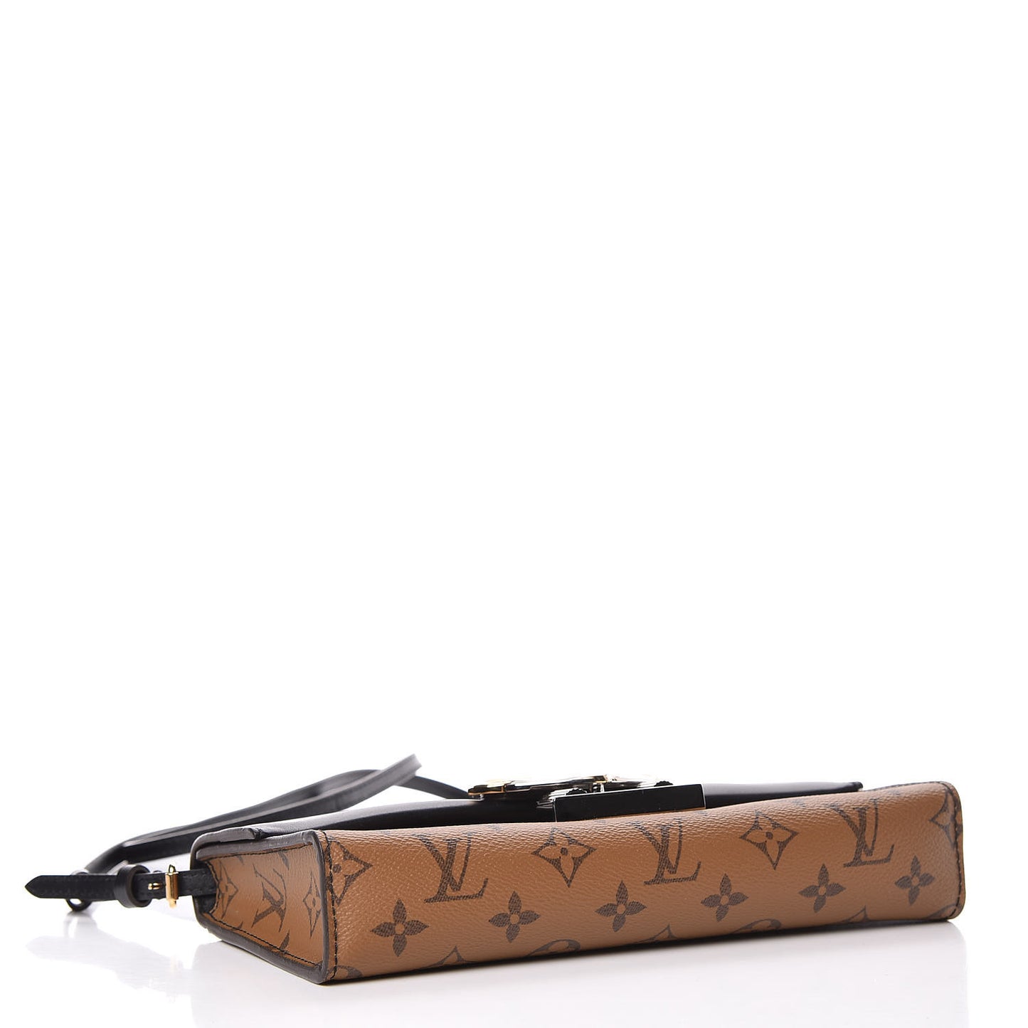 Calfskin Reverse Monogram Column Clutch
