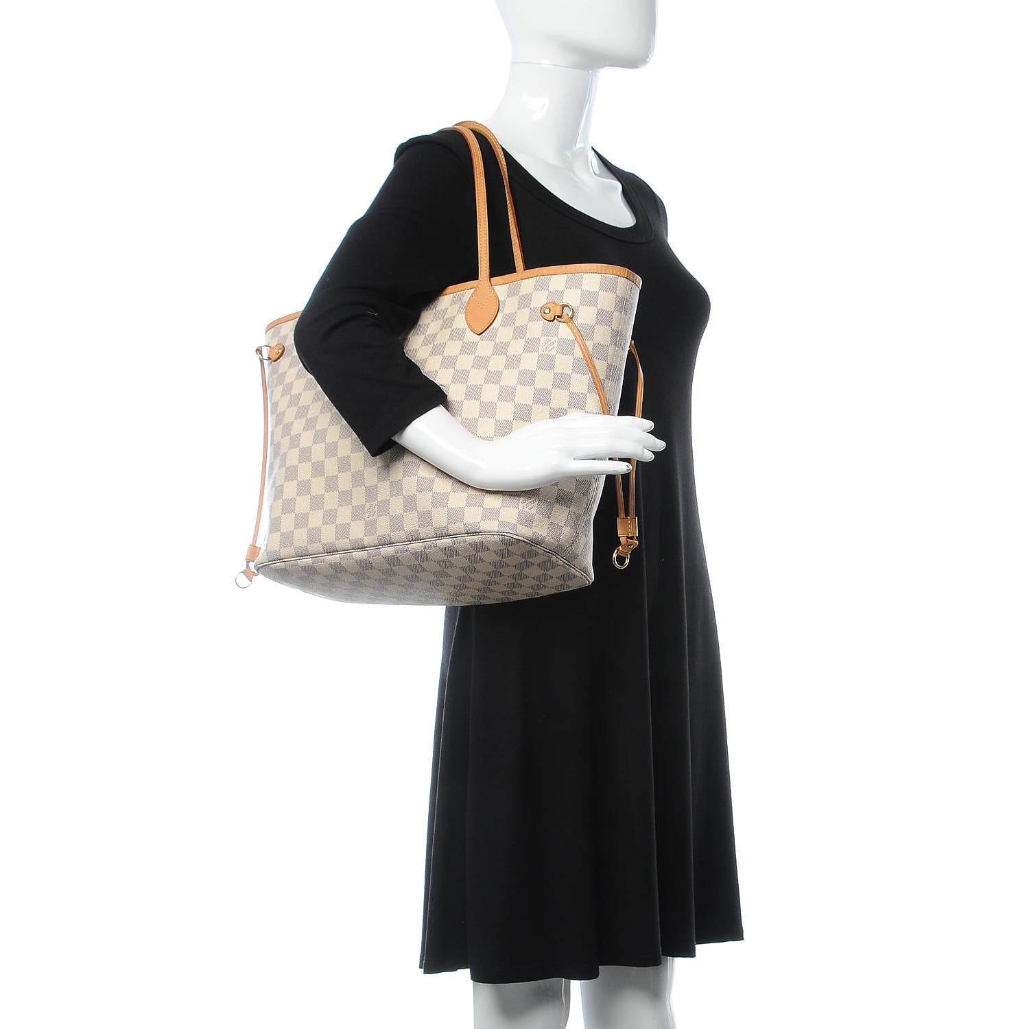 Louis Vuitton Damier Azur Neverfull MM 2 of 10