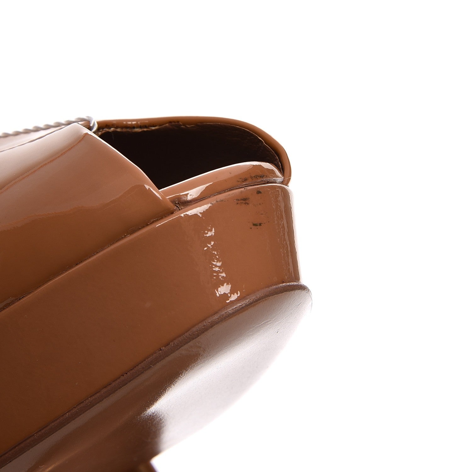 Saint Laurent Patent Palais 105 Peep Toe Pumps 39 Nude 8 of 10