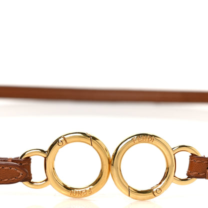 Fendi Calfskin Adjustable Peekaboo Strap Brown 3 of 3