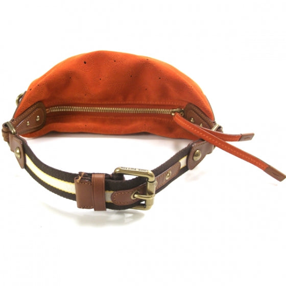 Louis Vuitton Suede Mahina Onatah Pochette Orange 5 of 9