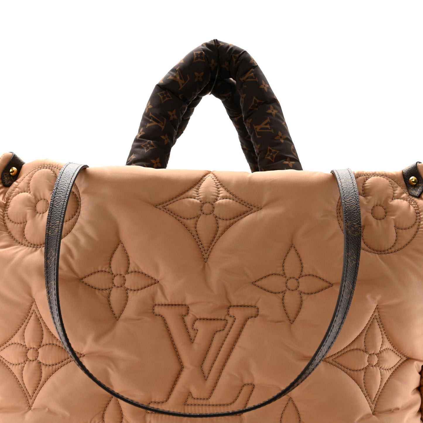 Econyl Monogram Pillow Giant Onthego GM Beige