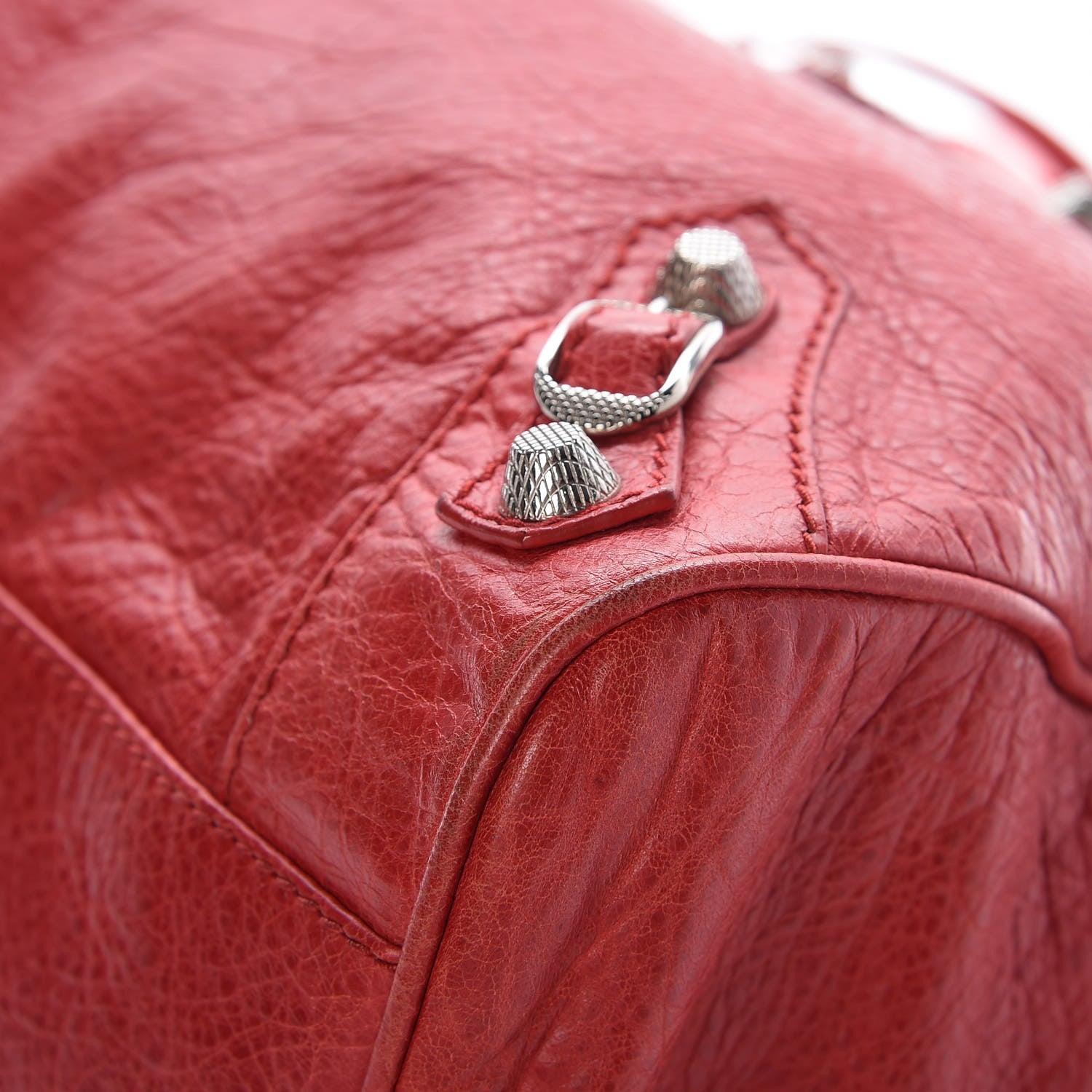 Balenciaga Agneau Giant 12 Silver Hardware Velo Coquelicot Coquelicot 10 of 12