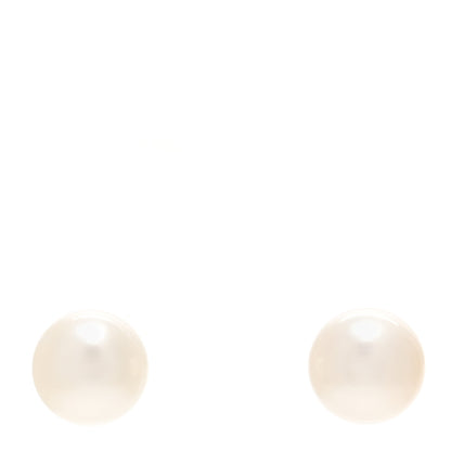 Tiffany Sterling Silver Freshwater Pearl 8-9mm Ziegfeld Earrings 1 of 5