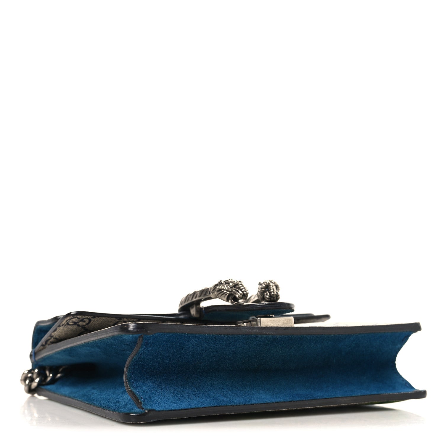 Gucci GG Supreme Monogram Blooms Mini Dionysus Shoulder Bag Beige Navy Vintage Blue 4 of 12
