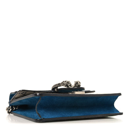 Gucci GG Supreme Monogram Blooms Mini Dionysus Shoulder Bag Beige Navy Vintage Blue 4 of 12