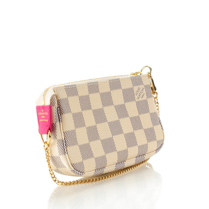 Louis Vuitton Damier Azur 2015 Christmas Animation Mini Pochette Accessories 3 of 7