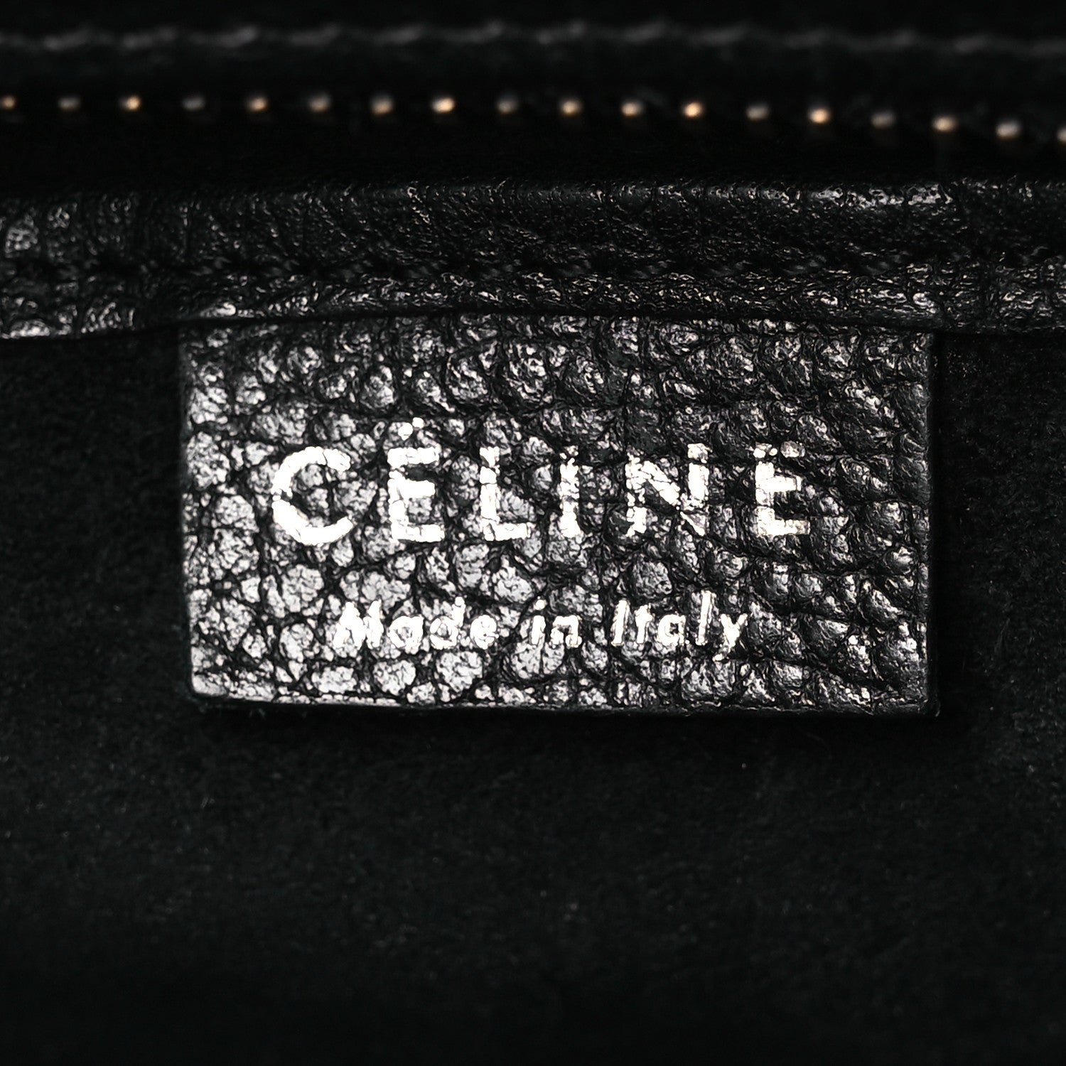Celine Drummed Calfskin Nano Luggage Black 6 of 15