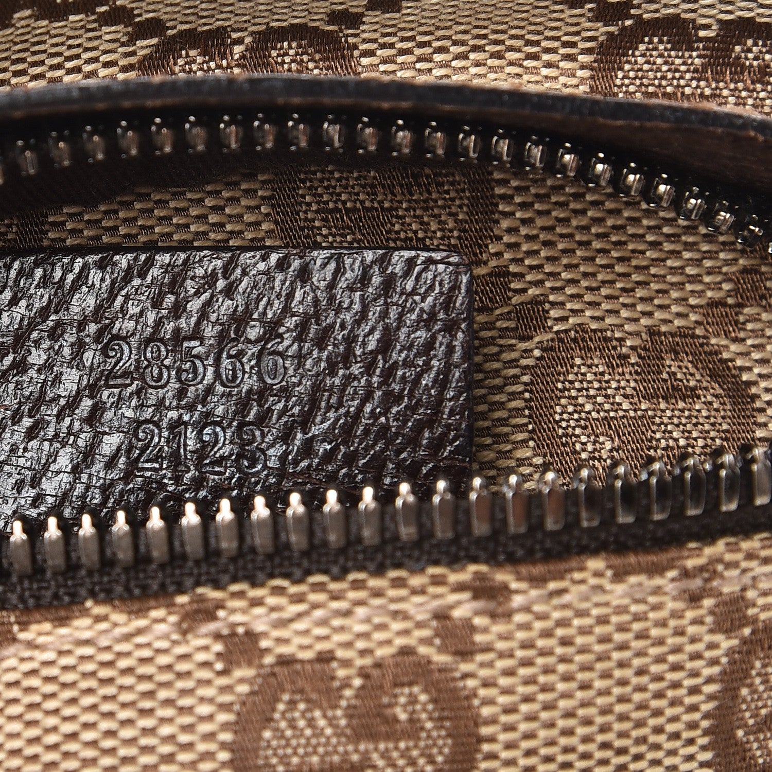 Gucci GG Monogram Double Pocket Belt Bag Dark Brown 7 of 8