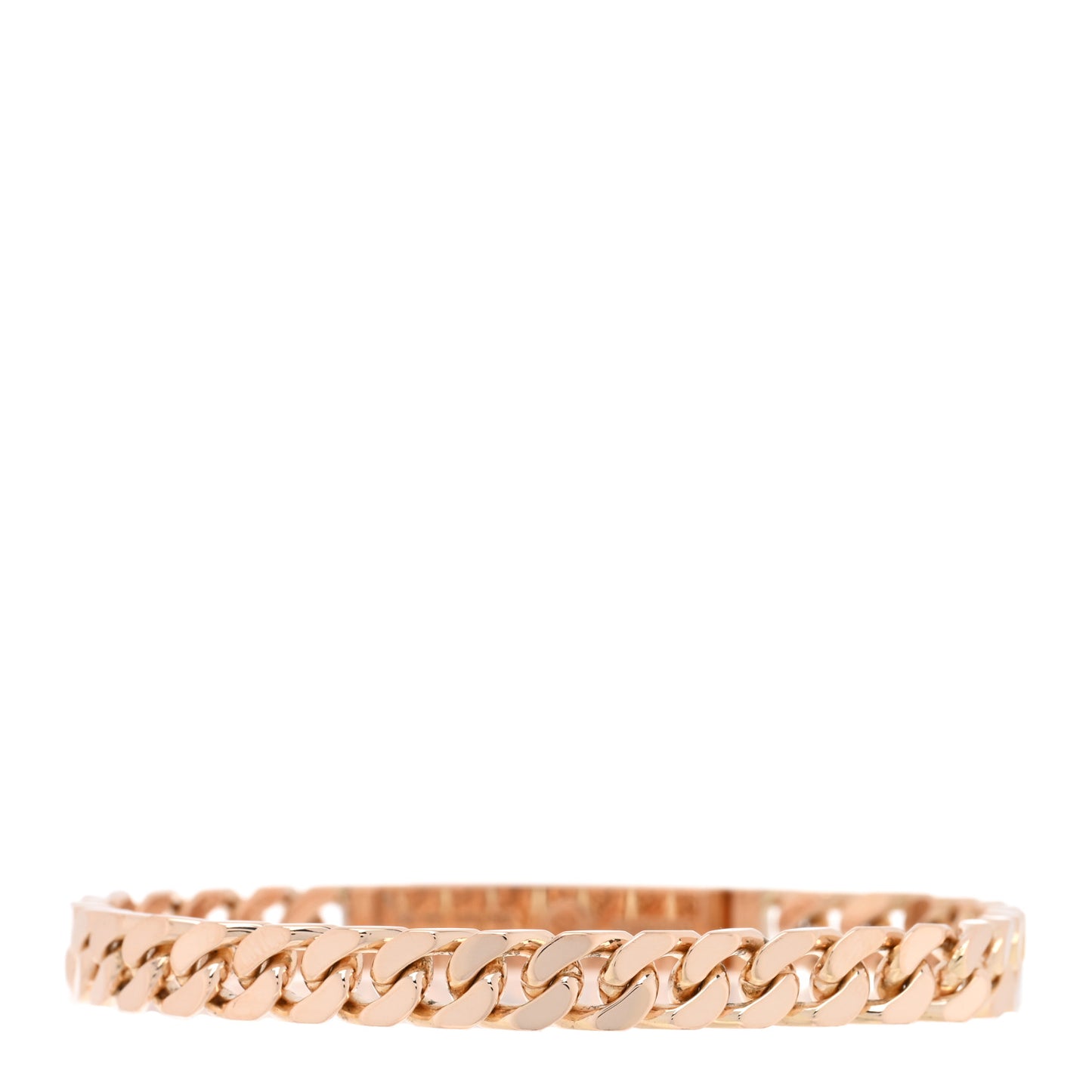 18K Rose Gold Diamond PM Kelly Gourmette Bracelet LG