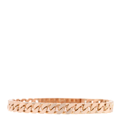 Hermes 18K Rose Gold Diamond PM Kelly Gourmette Bracelet LG 2 of 4
