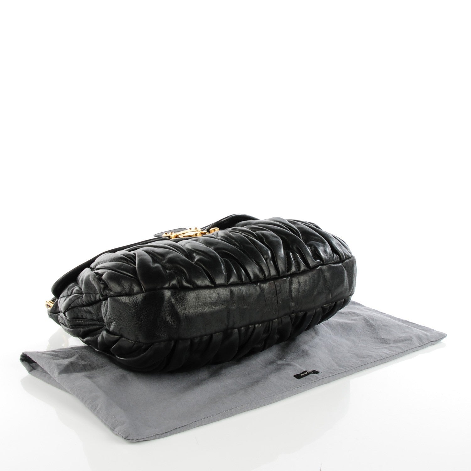 Miu Miu Nappa Matelasse Coffer Hobo Black 4 of 7