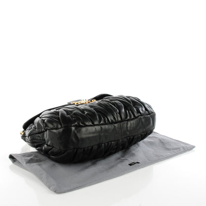Miu Miu Nappa Matelasse Coffer Hobo Black 4 of 7