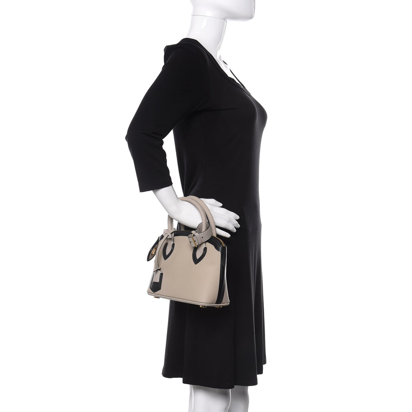 Cuir Obsession Lockit BB Gris