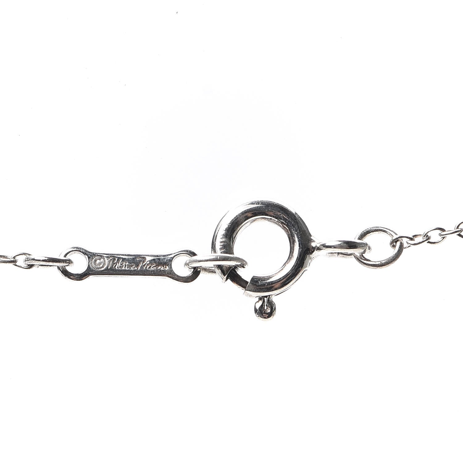Tiffany Sterling Silver Paloma Picasso Hammered Circle Necklace 4 of 5