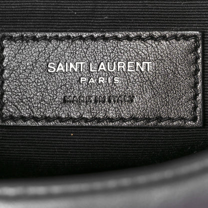Saint Laurent Lambskin Quilted Toy Loulou Puffer Monogram Chain Satchel Storm 7 of 9