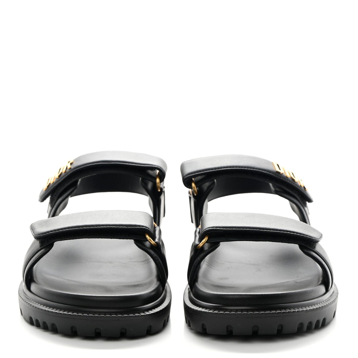 Lambskin Dioract 10mm Sandals 40 Black