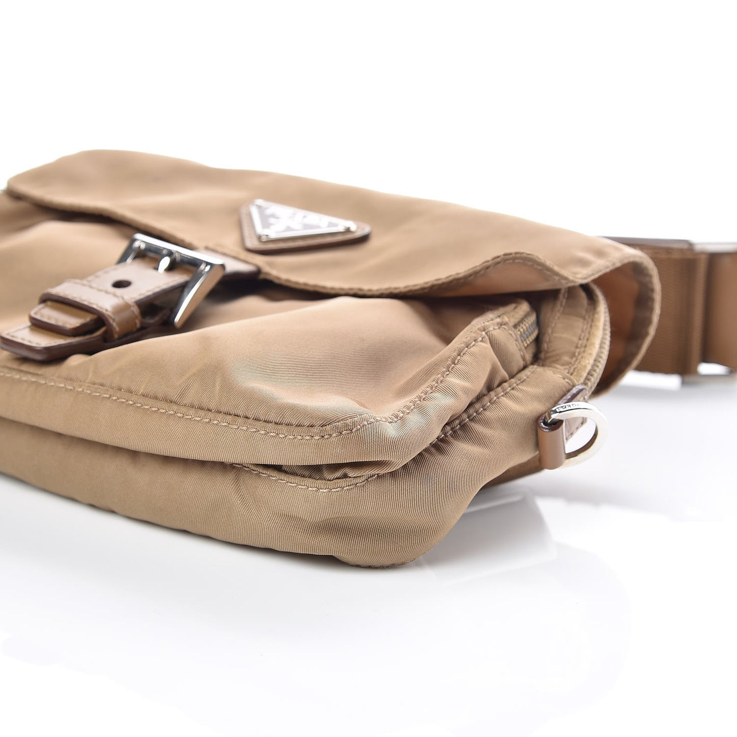 Tessuto Nylon Saffiano Belt Bag Brown