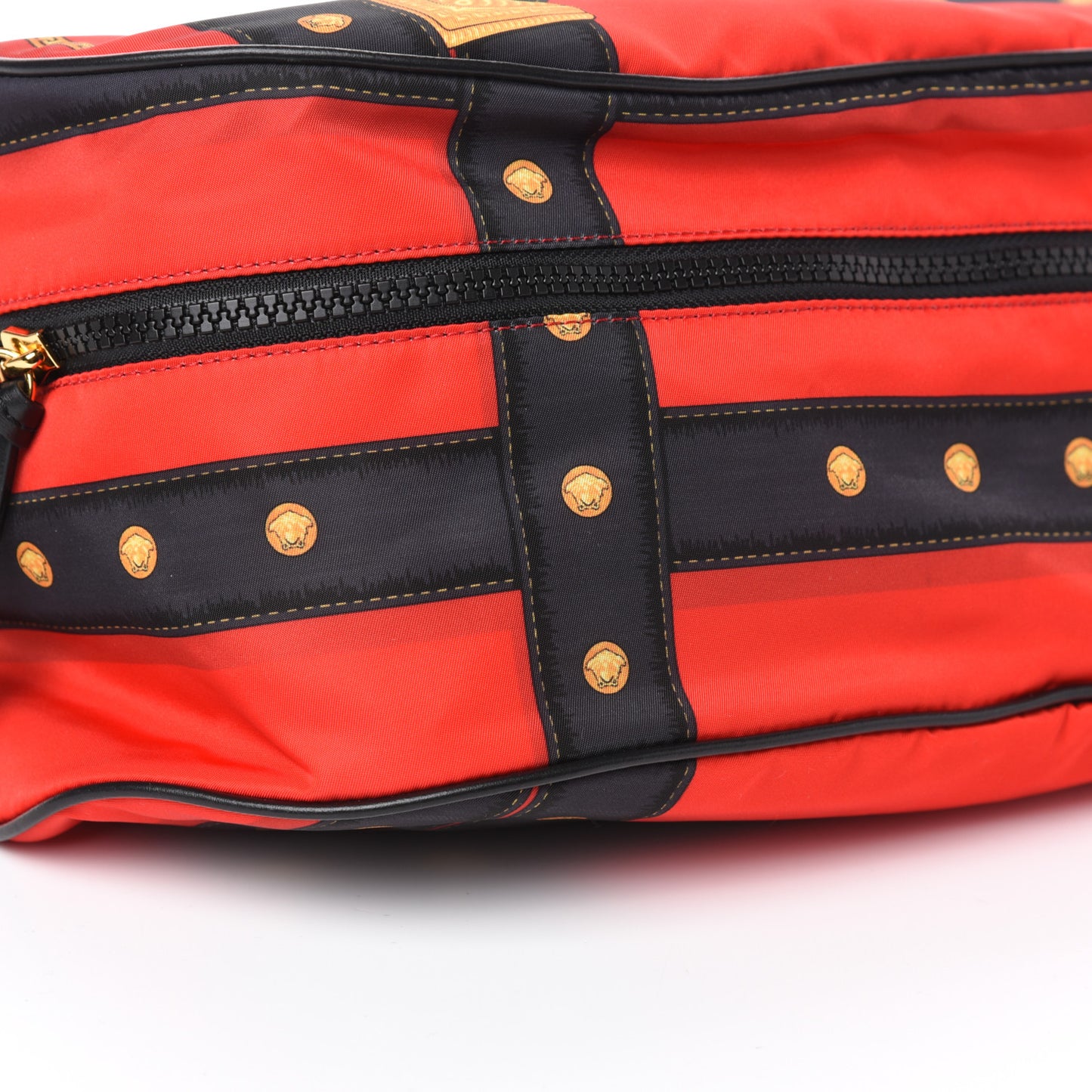 Nylon Tribute Print Belt Bag Red Multicolor