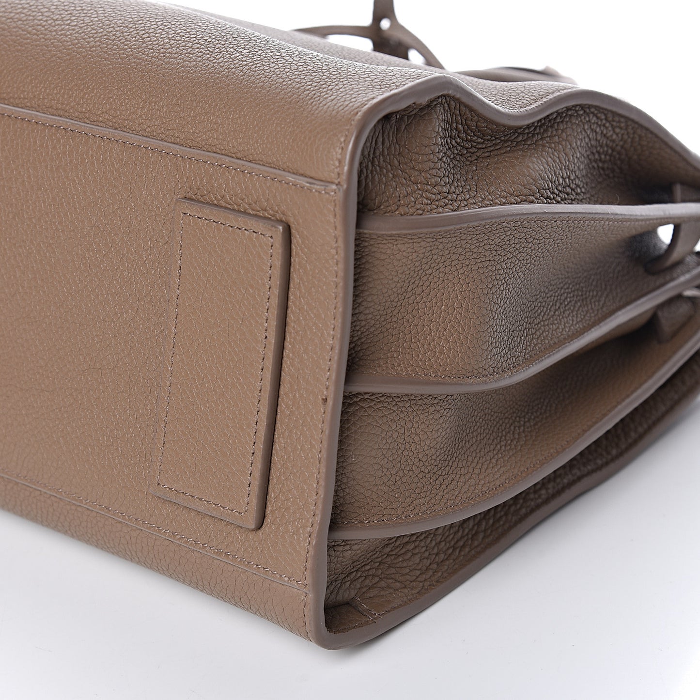 Grained Calfskin Small Supple Sac De Jour Taupe