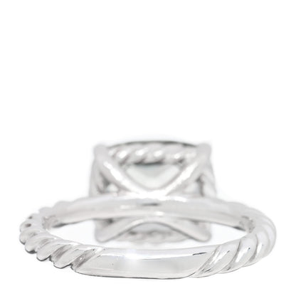 David Yurman Sterling Silver Prasiolite Color Classics Stack Ring 57 8 3 of 4