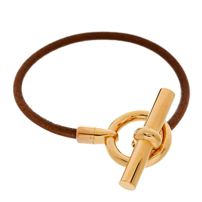 Hermes Natural Bridle Glenan Single Tour Bracelet Bouton 1 of 6
