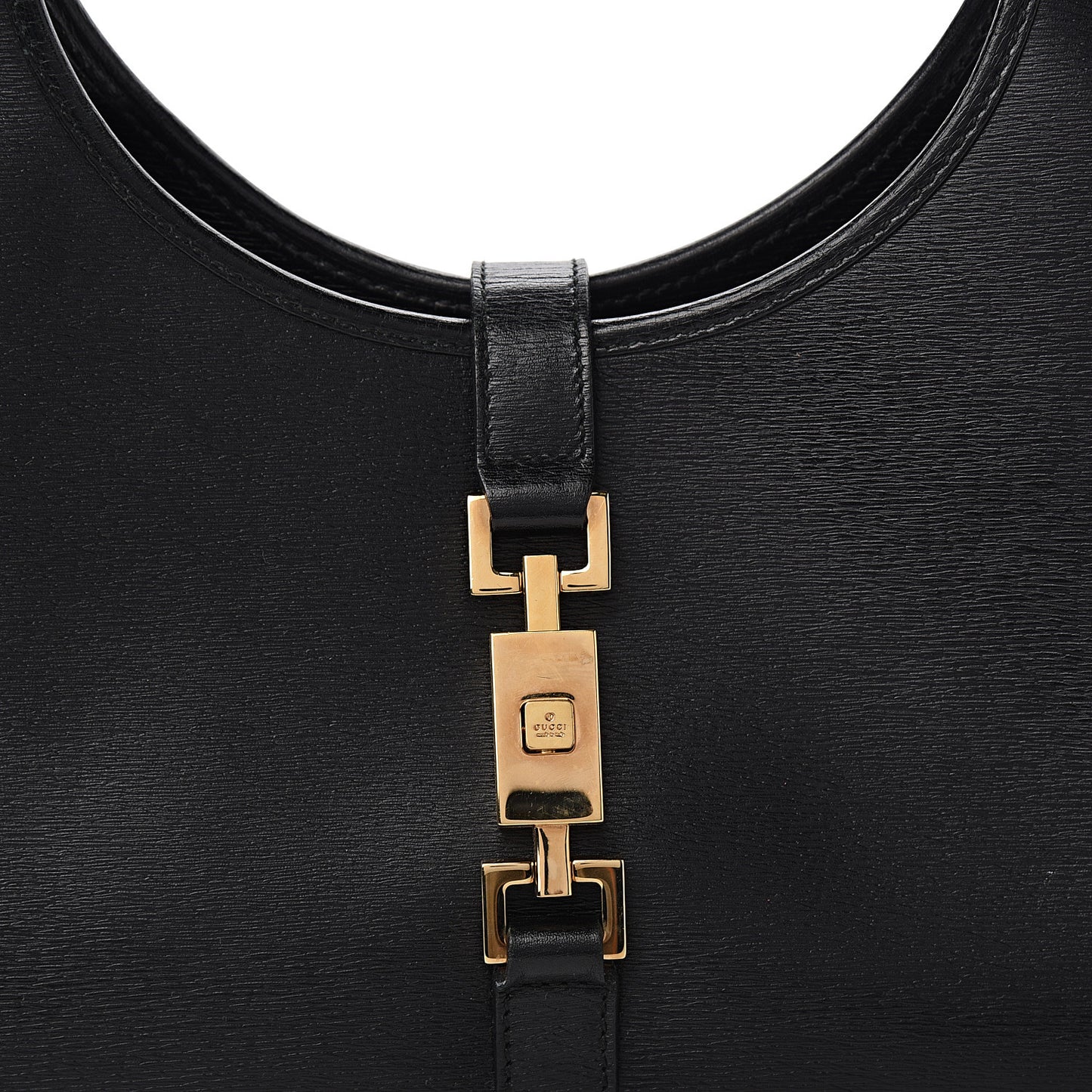 Calfskin Bardot Shoulder Bag Black