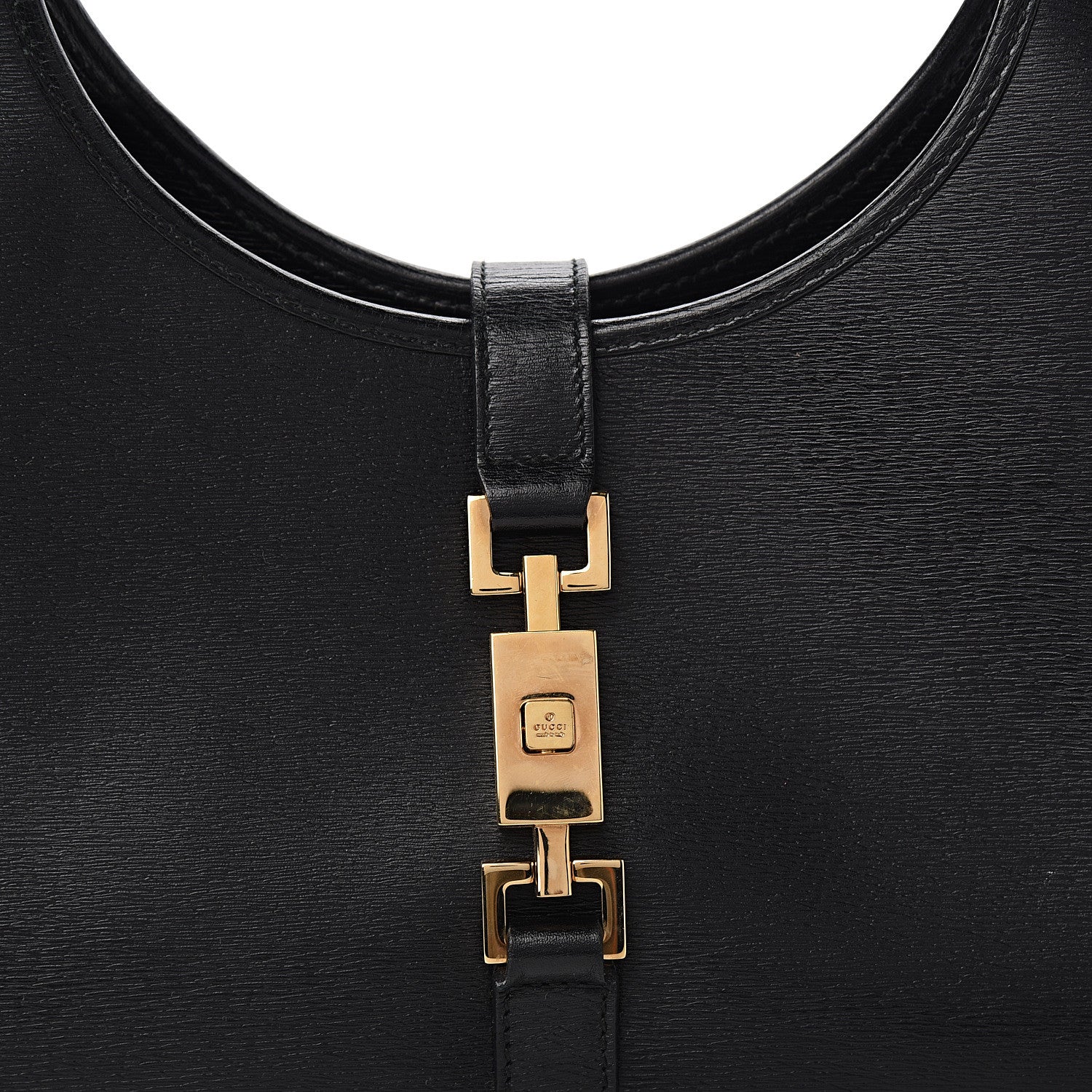 Gucci Calfskin Bardot Shoulder Bag Black 9 of 9