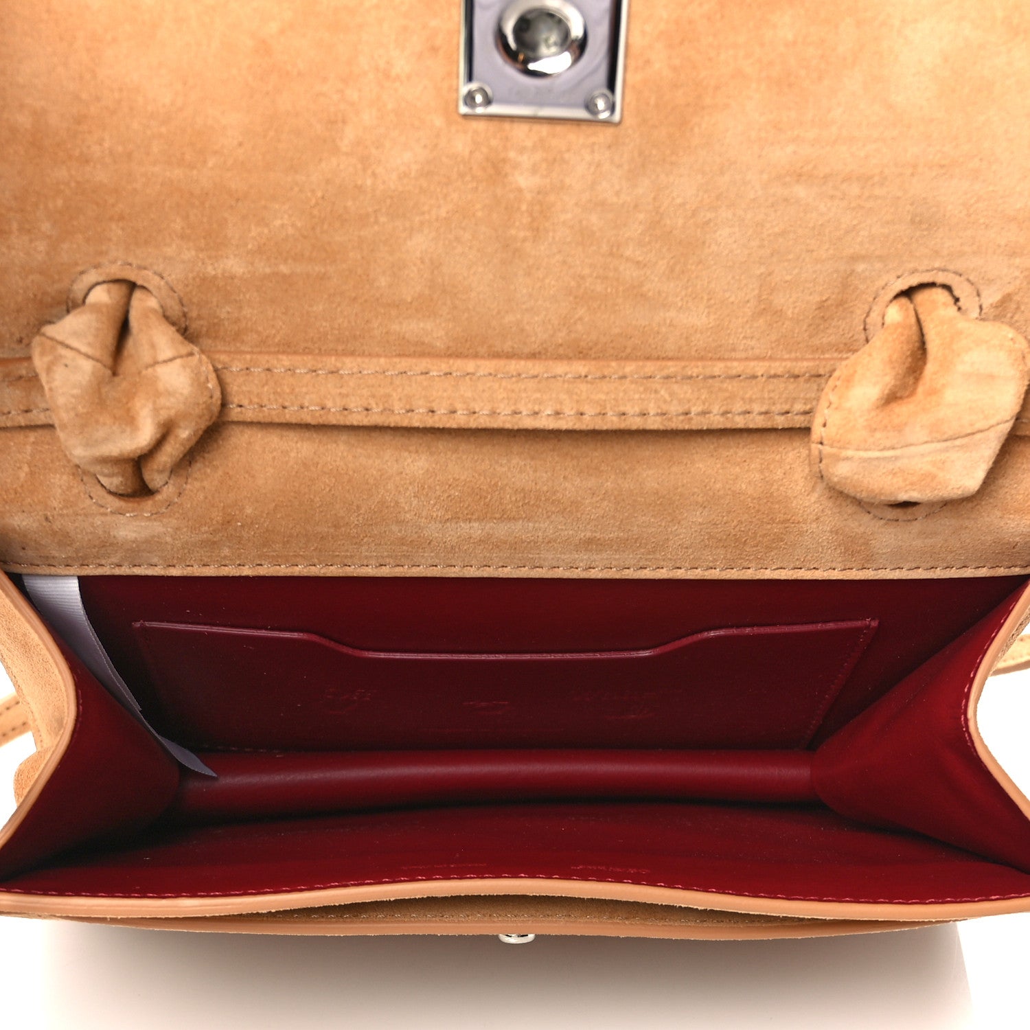 Off-White Suede Jitney 1.4 Bag Beige 4 of 9