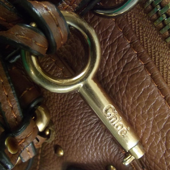 Leather Paddington Satchel Cognac