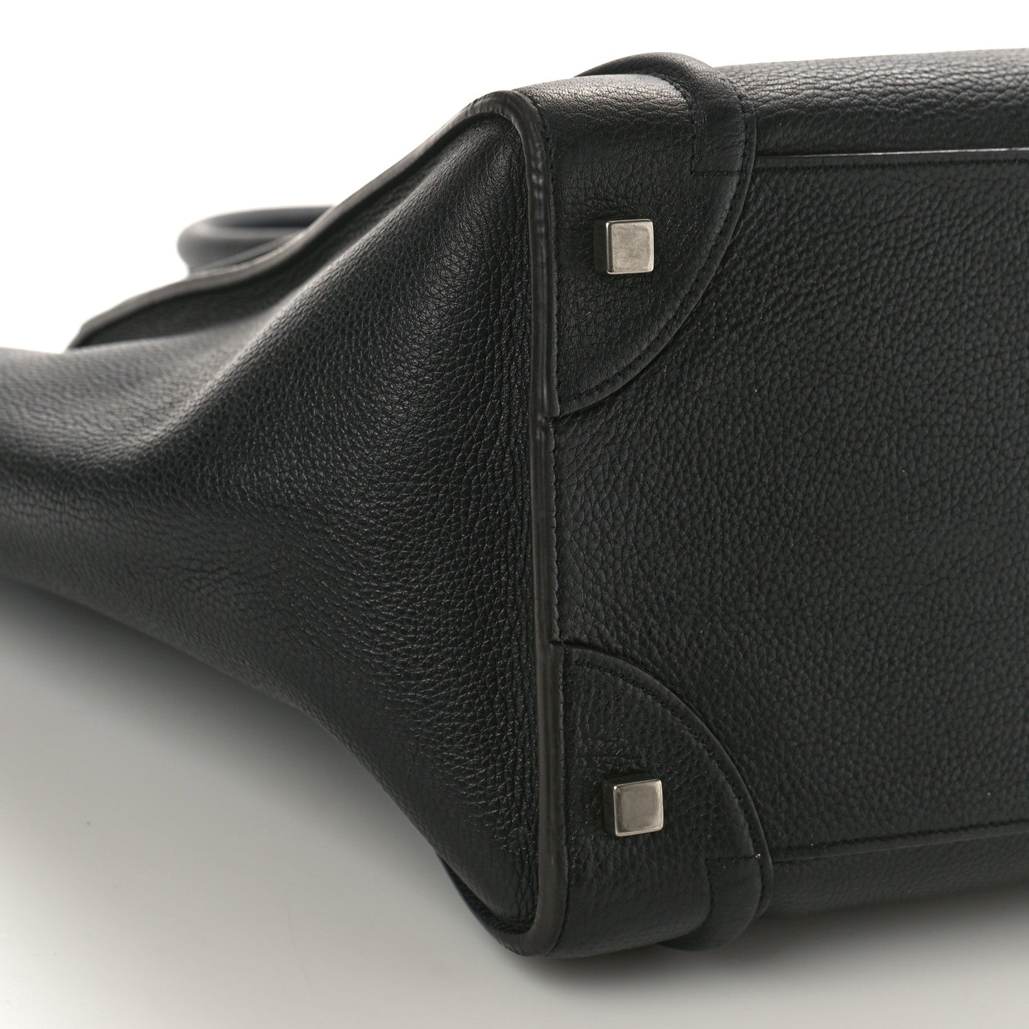 Celine Drummed Calfskin Mini Luggage Black 8 of 11