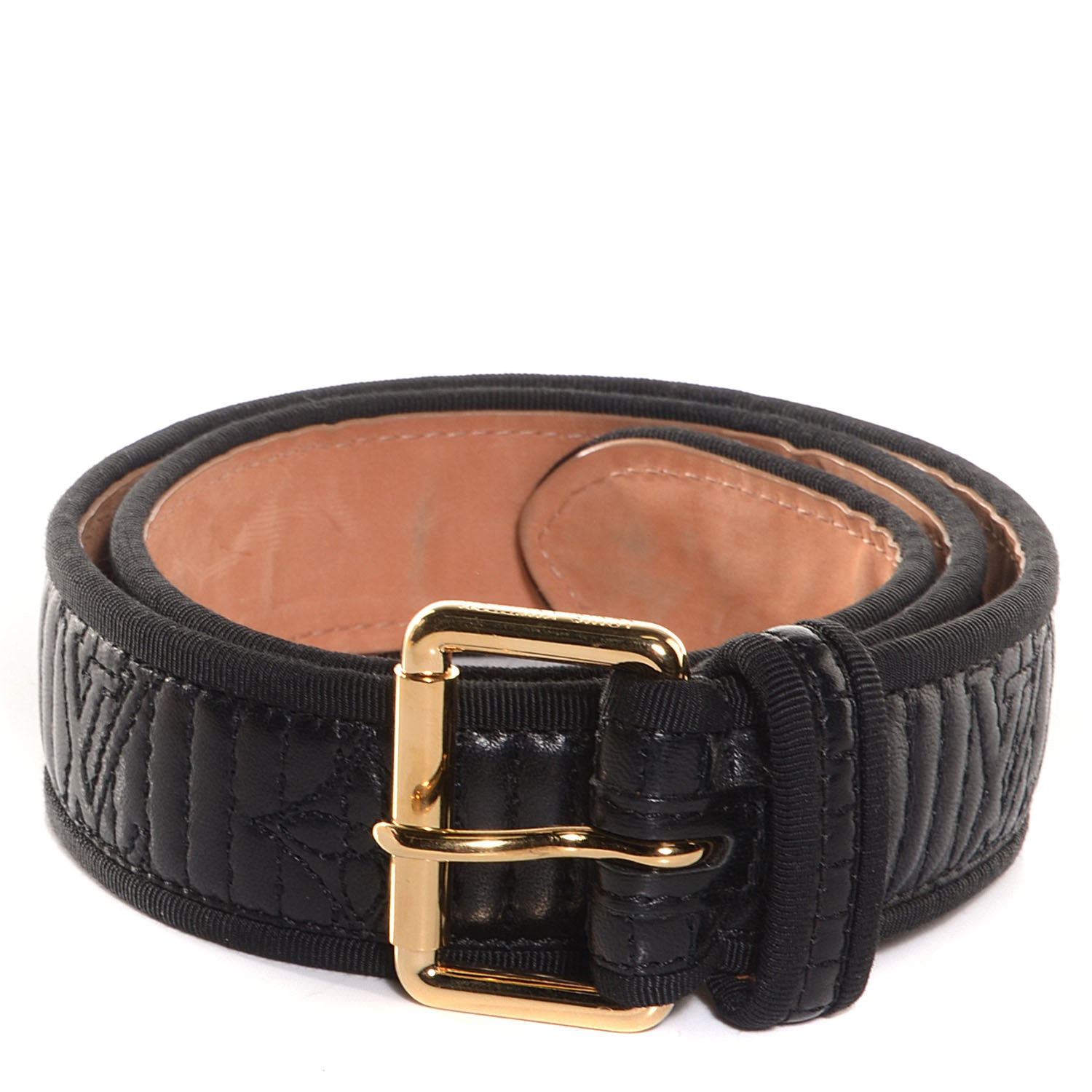 Louis Vuitton Monogram Motard Belt Black 80 32 1 of 8