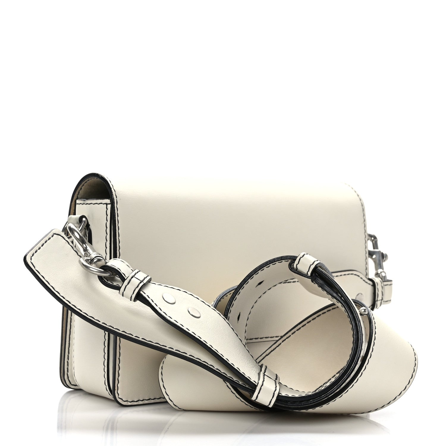 Christian Dior Smooth Calfskin Dio(r)evolution Flap Bag Off White 3 of 9