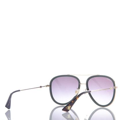 Gucci Web Aviator Sunglasses GG0062S Green Red 4 of 8