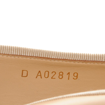 Chanel Lambskin Cap Toe Ballerina Flats 38 Beige Black 8 of 9