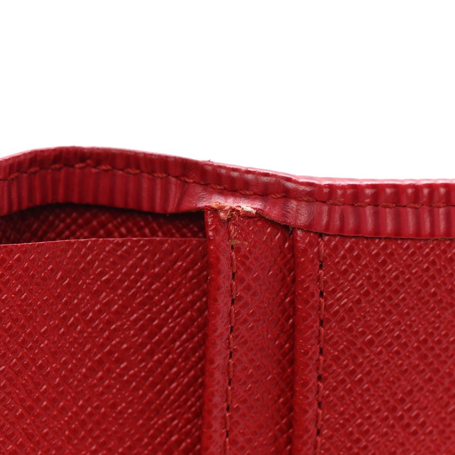 Louis Vuitton Epi French Purse Wallet Castillan Red 8 of 9