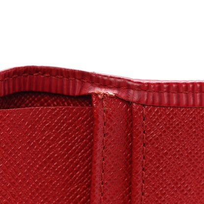 Louis Vuitton Epi French Purse Wallet Castillan Red 8 of 9