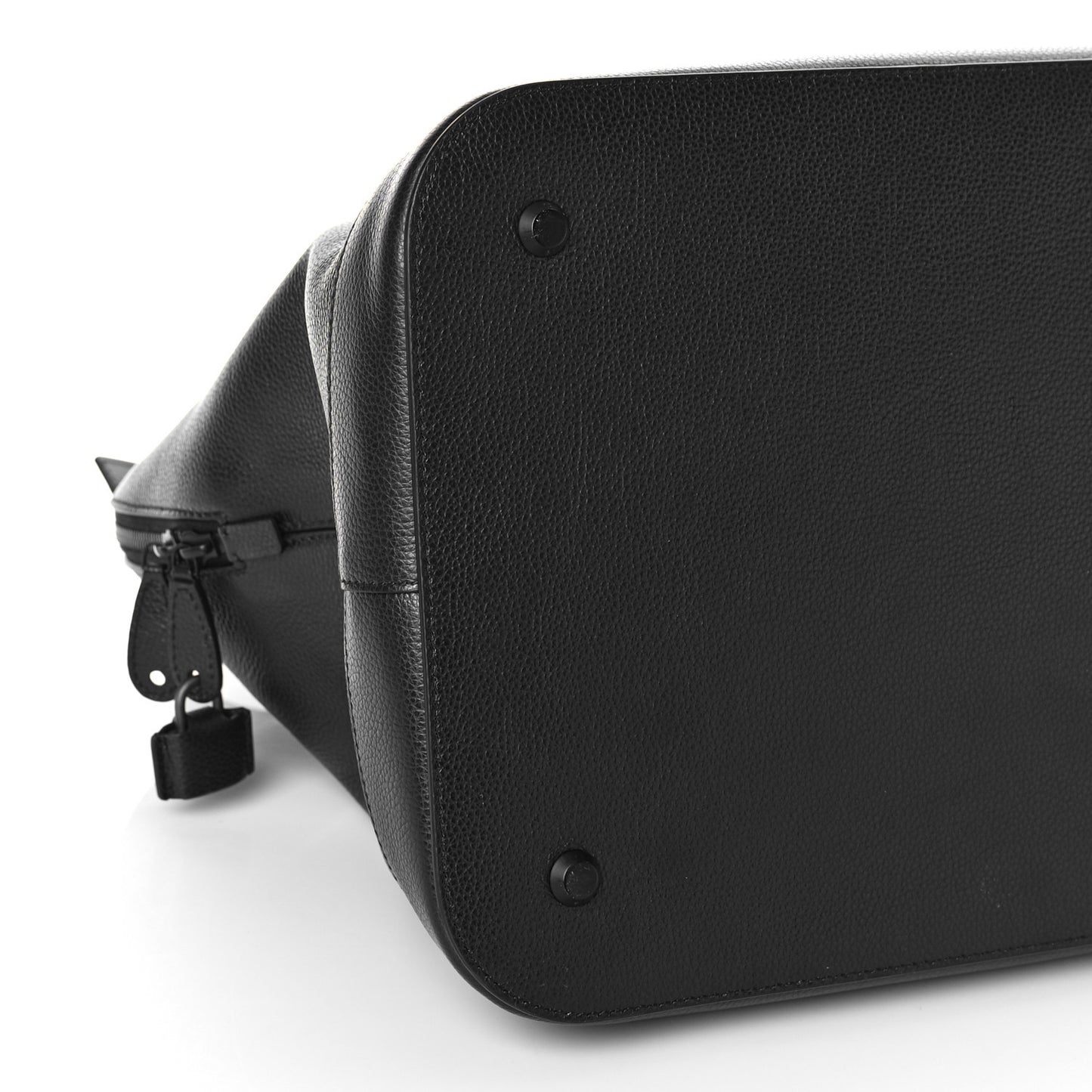 Calfskin LED Logo Large Projector Top Handle Black