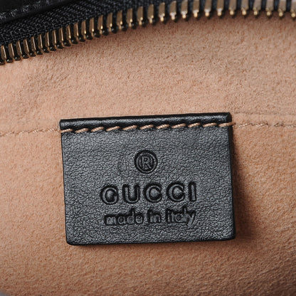 Gucci Calfskin Matelasse Small GG Marmont Chain Shoulder Bag Black 6 of 7