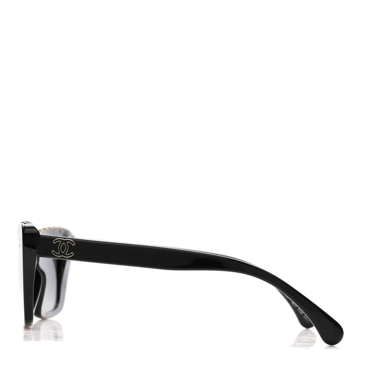Chanel Acetate Polarized Butterfly Sunglasses 5540 Black 3 of 9