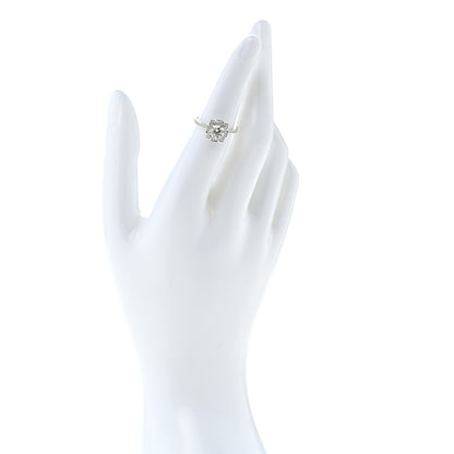 Harry Winston Platinum Diamond .71ct Belle Round Brilliant Micropave Ring 49 5 2 of 7