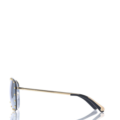 Louis Vuitton The Party Aviator Sunglasses Z0911U Blue 3 of 8