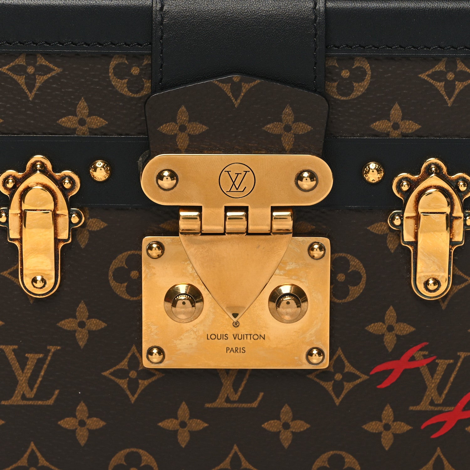 Louis Vuitton Monogram Petite Malle Black 7 of 9