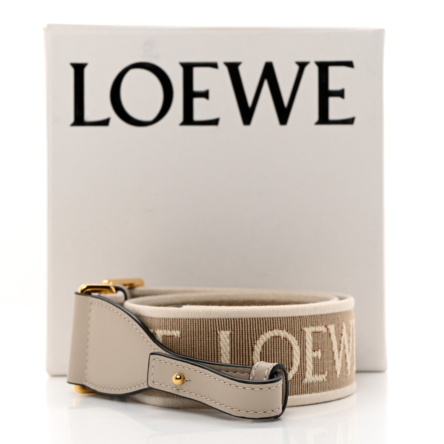 Calfskin Jacquard Anagram Strap Natural