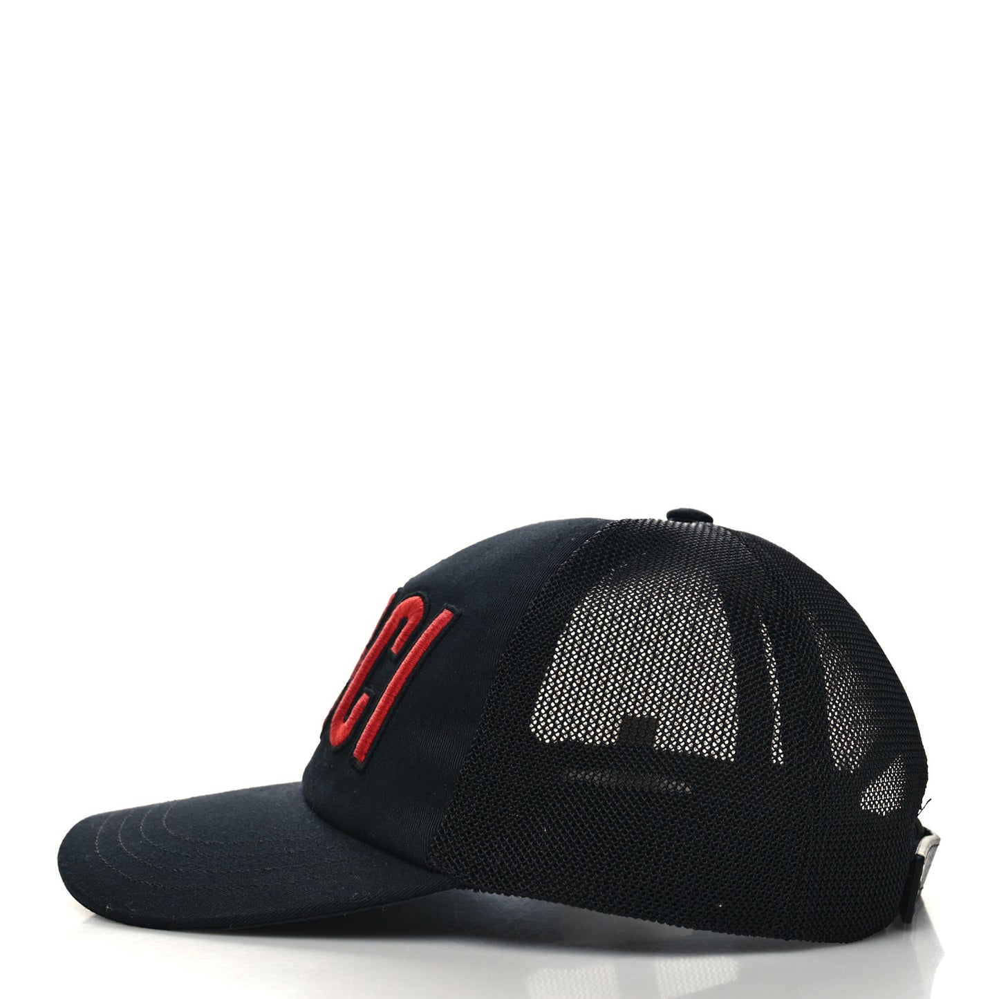 Logo Patch Baseball Hat XS Black Red