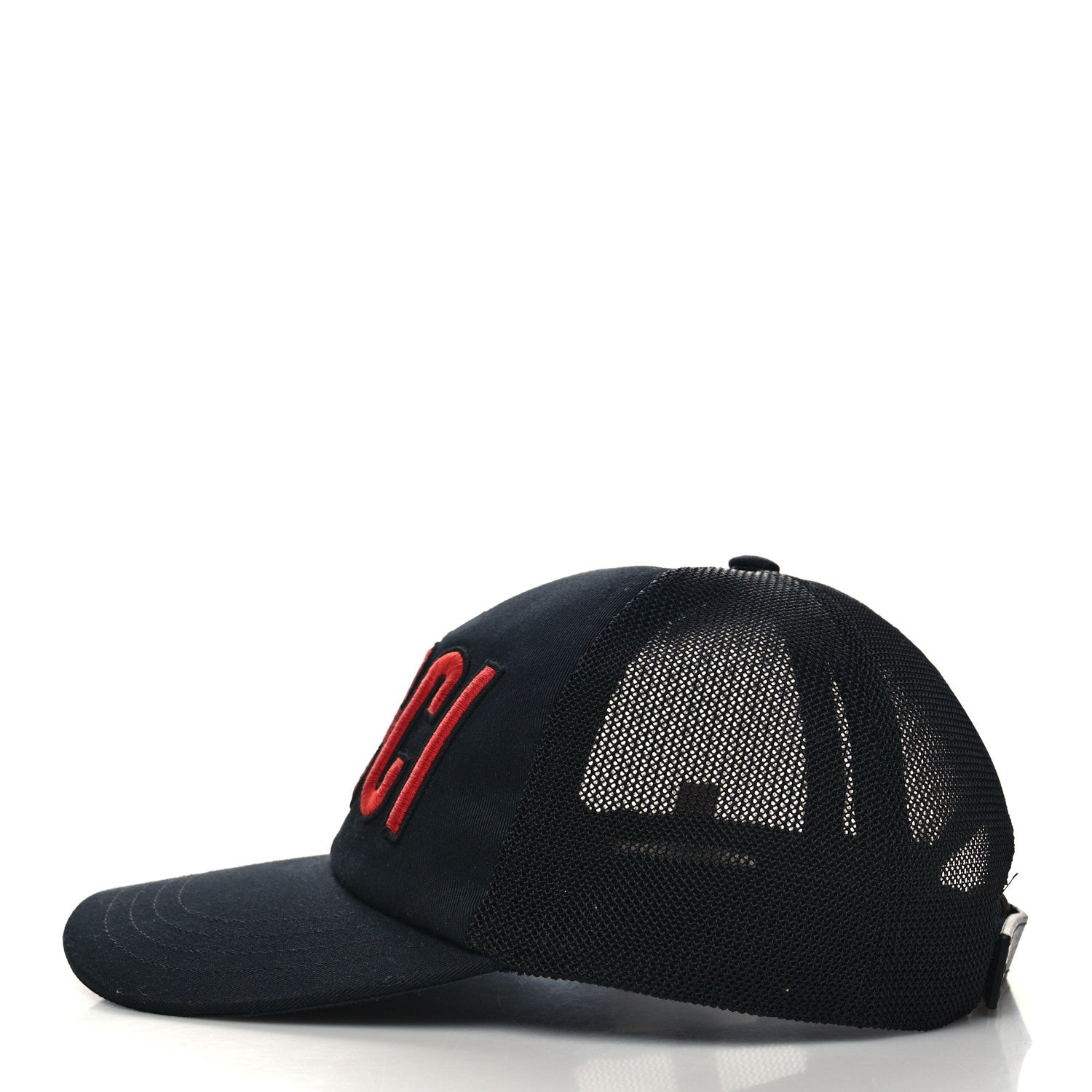 Gucci Logo Patch Baseball Hat XS Black Red 5 of 9