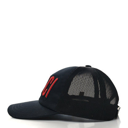 Gucci Logo Patch Baseball Hat XS Black Red 5 of 9