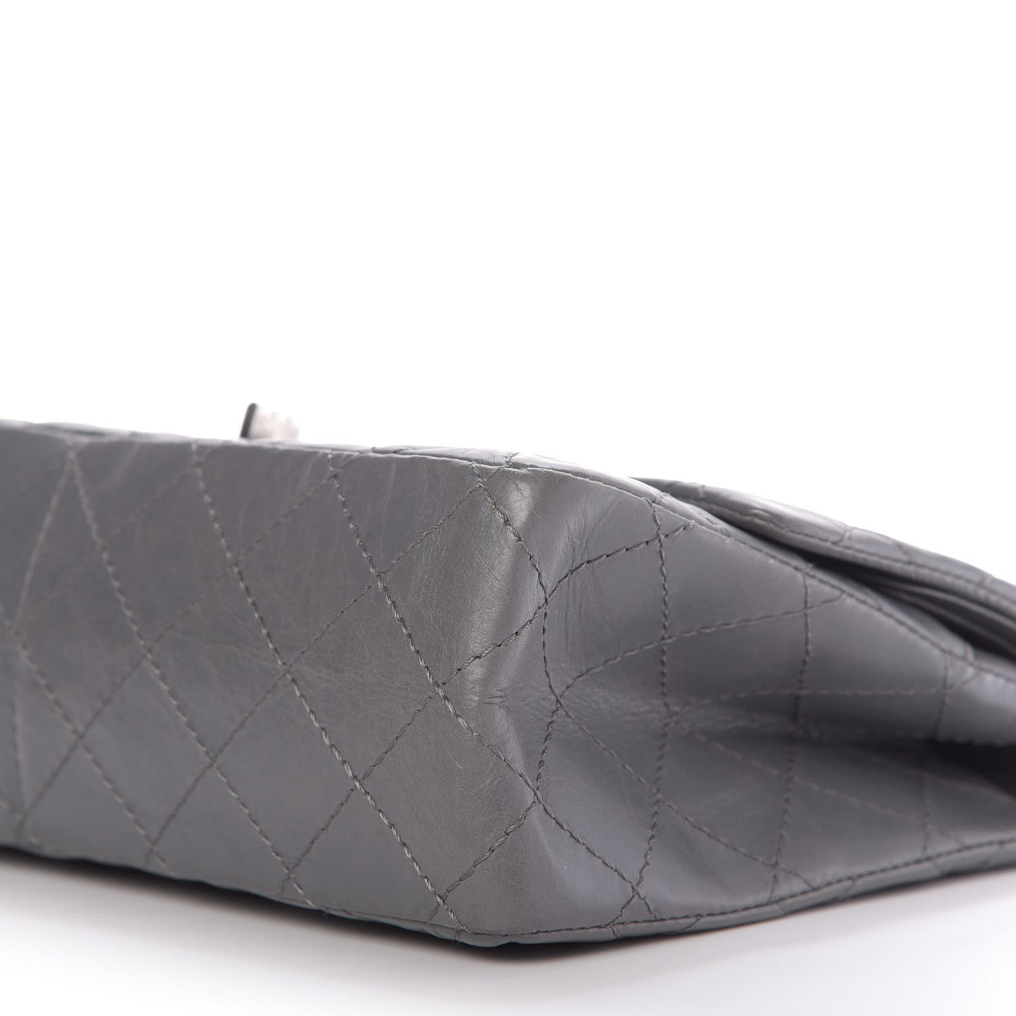Aged Calfskin Quilted 2.55 Reissue 226 Flap Grey